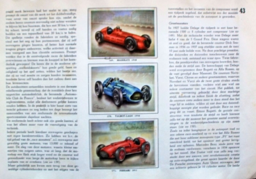 Virginia Cigarettes "Over Autos en Auto-Rennsport" Automobil-Scrapbook 1956 (8273)